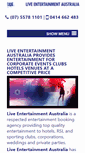 Mobile Screenshot of liveentertainmentaustralia.com